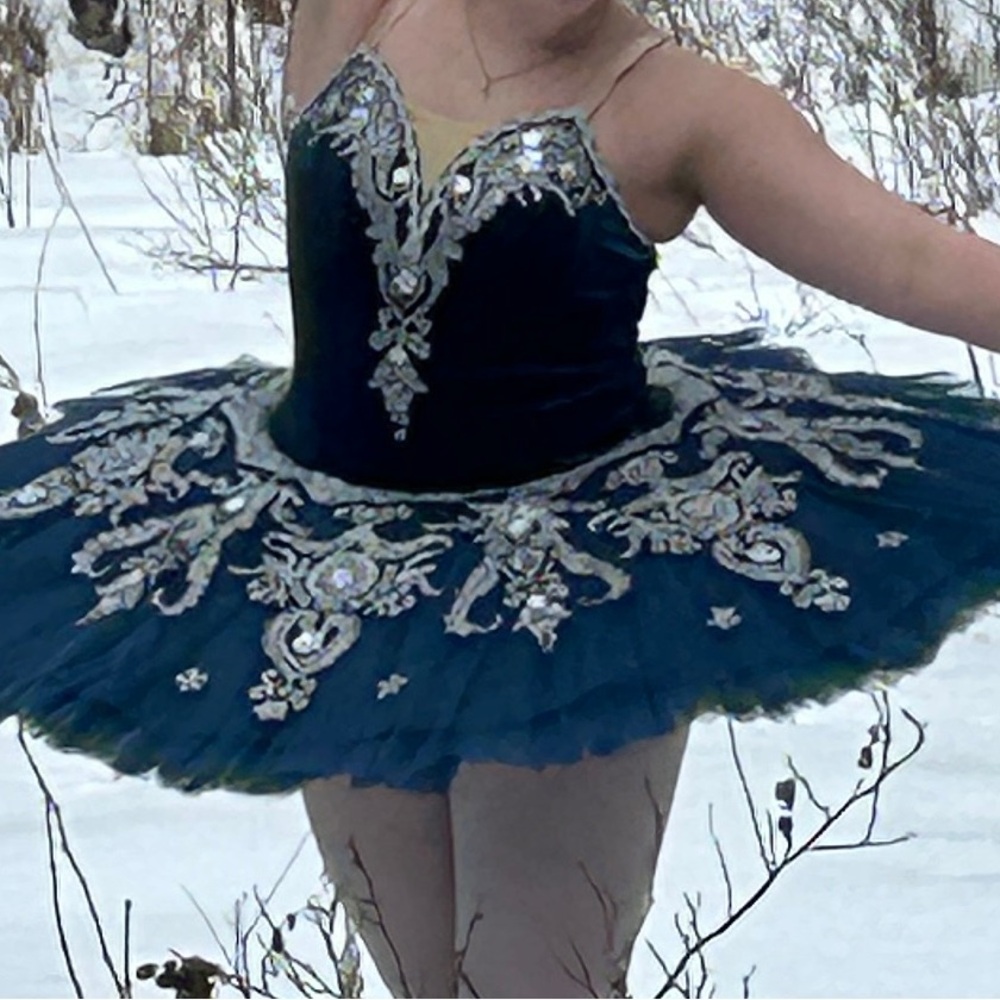 Elegant Blue Classical Ballet Pancake Tutu